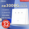 百亿补贴：ZTE 中兴 插卡MF293N无线移动免插卡路由器4G全网通cpe wifi4g转网线家