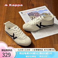 KAPPA卡帕女鞋低帮休闲运动鞋子女2024夏季新款耐磨板鞋女复古德训鞋