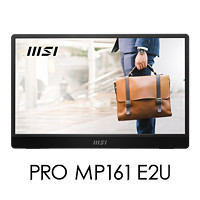 MSI 微星 15.6英寸便携显示器 IPS屏 双Type-c口 内置扬声器 防蓝光 护眼不闪屏 PRO MP161 E2U