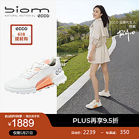 爱步（ECCO）*【BIOM 2.1】运动鞋 夏季耐磨户外登山女鞋 健步越野822863 白色/蜜桃粉82286360261 37