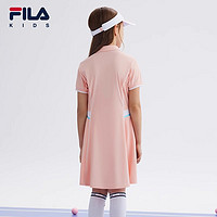 FILA 斐乐 KIDS斐乐童装女大童连衣裙2024夏季新款儿童百搭运动网球裙