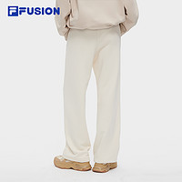 FILA FUSION 斐乐潮牌女士长裤2023冬季新款时尚加绒收口针织裤子