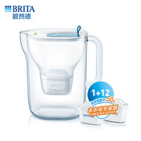 BRITA 碧然德 设计师滤水壶2.4L过滤净水器净水壶style Cool壶1芯+去水垢专家版滤芯12枚(含组套)