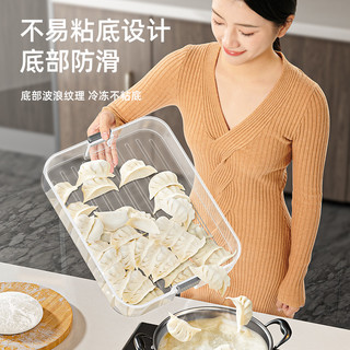 饺子盒食品级冰箱收纳盒整理馄饨盒保鲜速冻冷冻微波分格