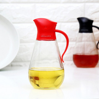 乐扣乐扣（LOCK&LOCK） 自动开合防漏玻璃油壶调料瓶酱油醋瓶油瓶厨房用品控油喷油 CKO101RED红色