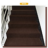 欣易格 整卷自粘楼梯地毯铁梯水泥全包满铺裁剪背胶地毯台阶贴踏步贴 纯咖 1.5米宽（拍几件就是几米长）