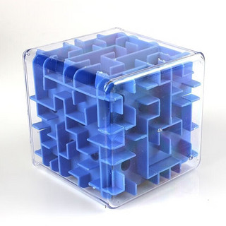 3d立体迷宫魔方玩具 大号蓝色-1个装