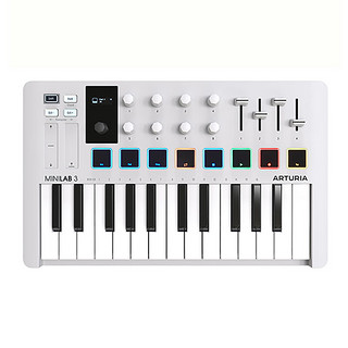 MINILAB3 MK3 便携MIDI键盘 25键 白色 赠正版资源+教程