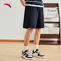 ANTA 安踏 潮流美式复古针织速干五分裤男夏季校园篮球运动短裤休闲裤子