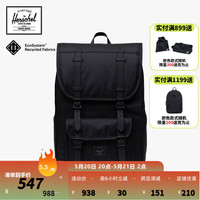 Herschel赫行【New Classics】Little America™Mid 双肩包短途出游 纯黑色 20升