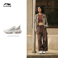 LI-NING 李宁 红糖 |休闲鞋新款女士复古潮流老爹鞋子厚底增高美拉德运动鞋