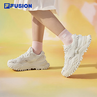 FILA FUSION斐乐潮牌运动鞋厚底女子跑步鞋潮流增高春秋款休闲时尚 37.5