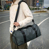 朗斐旅行包男大容量背包运动手提包短途出差斜挎包行李训练包 绿色