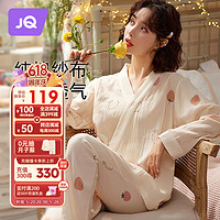 Joyncleon 婧麒 月子服夏薄款孕妇哺乳睡衣产后外出棉纱布透气不闷热 XL jyz1774