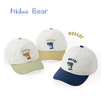 尼多熊儿童帽子宝宝鸭舌帽棒球帽男童网眼遮阳帽婴儿帽子夏季薄款
