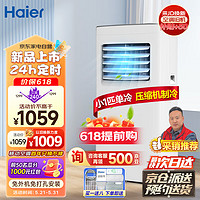 Haier 海尔 移动空调小1匹单冷家用免挂机安装智能便携立式空调KY-15/YD/B1