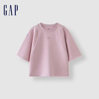 Gap 盖璞 女士兰精LOGO空气感短袖T恤 464824
