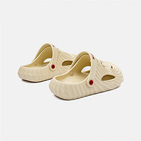 Kappa 卡帕 童鞋2024夏季新款洞洞鞋 米色