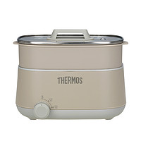 THERMOS 膳魔师 现货THERMOS多膳魔师功能电煮锅自动断电防干烧防电器安全系统