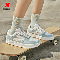 XTEP 特步 板鞋夏季新款女鞋低帮增高学生轻便休闲鞋运动鞋百搭小白鞋子