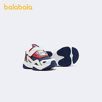88VIP：巴拉巴拉 婴儿学步鞋男宝宝冬季女小童柔软防滑撞色运动慢跑鞋