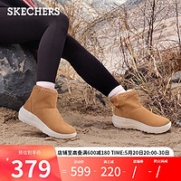 SKECHERS 斯凯奇 雪地靴女靴加绒保暖休闲短靴15544 CSNT栗色 36