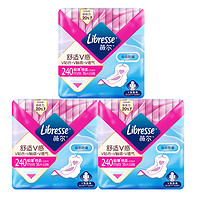 薇尔 Libresse 卫生巾舒适V感极薄棉柔日用 24cm*16片*3包