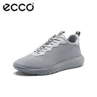 ecco 爱步 男士缓震跑步软底舒适休闲鞋 834904 鸽子灰/水泥灰 41