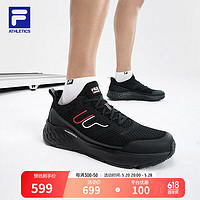 FILA 斐乐男鞋MIND 7房跑鞋2024夏季灵智鞋 7综训鞋 黑-BK 45