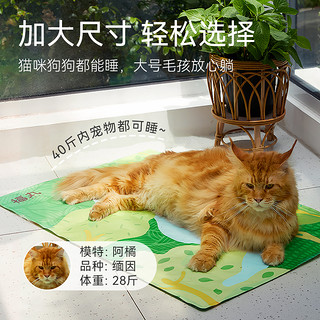 【福丸_宠物冰垫】 猫垫子猫咪凉席狗狗睡觉宠物垫子凉垫夏季猫窝