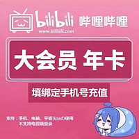 bilibili 哔哩哔哩 大会员年卡12个月直冲