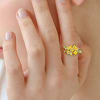 Osewaya 戒指少女樱花食指戒日系细圈指环森系小众设计新