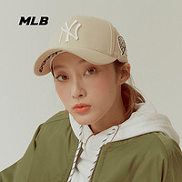 MLB 官方 男女硬顶棒球帽经典情侣刺绣侧标遮阳鸭舌帽CP16