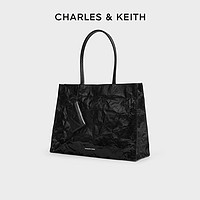 CHARLES & KEITH CHARLES&KEITH24夏新款CK2-30782346褶皱托特包腋下包