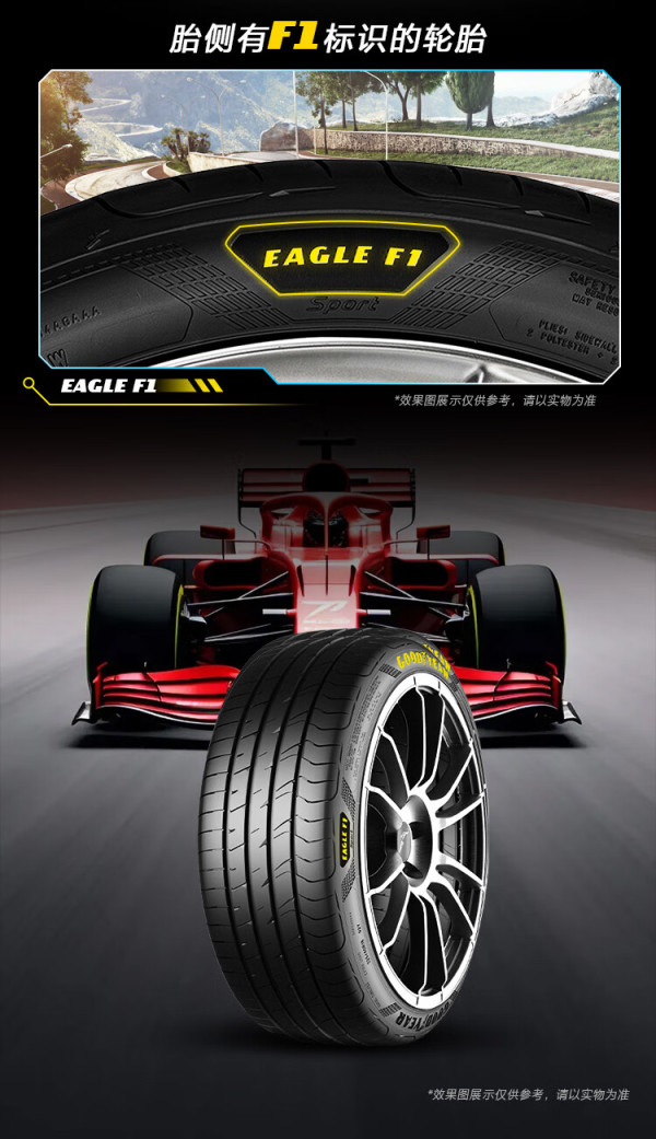 震虎价以旧换新goodyear固特异轮胎24545r18100wef1sport酷跑适配君威