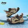 百亿补贴：Jeep 吉普 儿童凉鞋2024新款夏季鞋男女童运动休闲凉鞋包头运动沙滩