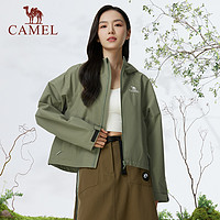 88VIP：CAMEL 骆驼 女装短款冲锋衣外套2024春季新款百搭小个子户外防风防水外套