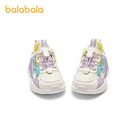 88VIP：巴拉巴拉 童鞋儿童运动鞋慢跑鞋女童冬女孩鞋子甜美轻便
