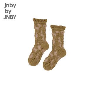 jnby by JNBY江南布衣童装袜子中筒袜女童24春6O3N13180 909/粉咖系 130