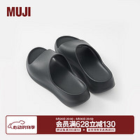 MUJI 男女通用 沙滩拖鞋 男式女式 无性别 夏季 EK01CC4S 黑色 240mm S/38码(2.5)