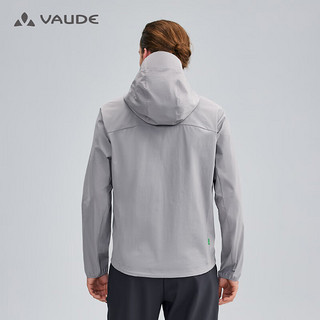 巍德（VAUDE）软壳衣男户外运动登山服防风防水连帽夹克外套 暖灰 XL