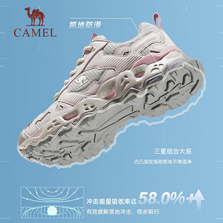 骆驼（CAMEL）户外徒步鞋舒适耐磨防滑防泼水款登山鞋 F13A693016 灰色，男 38