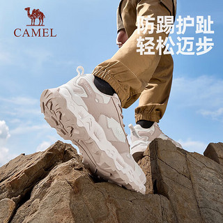 骆驼（CAMEL）户外徒步鞋舒适耐磨防滑防泼水款登山鞋 F13A693016 黑色，男 44