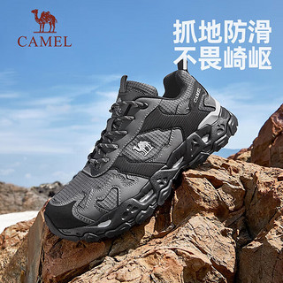 骆驼（CAMEL）户外徒步鞋舒适耐磨防滑防泼水款登山鞋 F13A693016 卡其，男 39