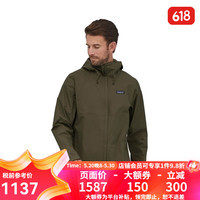 巴塔哥尼亚(Patagonia)巴塔哥尼亚男女防水潮流冲锋衣 Torrentshell3L 85240/85241-男款-BSNG-绿色 M