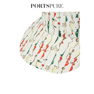 PORTSPURE宝姿春夏女士时尚印花鸭舌帽 WHITE GREEN MIX 默认1