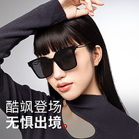 88VIP：pulais 普莱斯 墨镜高级感女2024新款方框显脸小防紫外线偏光太阳眼镜男潮