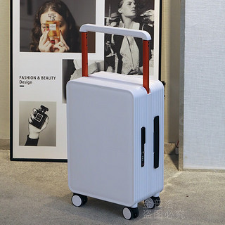 ACD中置宽拉杆行李箱万向轮登机箱子男女高颜值平衡旅行箱 黄色 20英寸(登机箱)