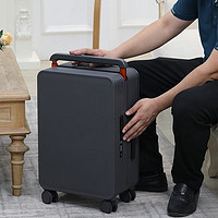 ACD中置宽拉杆行李箱万向轮登机箱子男女高颜值平衡旅行箱 灰色 24英寸(托运箱)