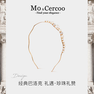 奢蔻（Cercoo）Mo&Cercoo珍珠礼赞高端系列珍珠发箍女士高级感 香槟色 